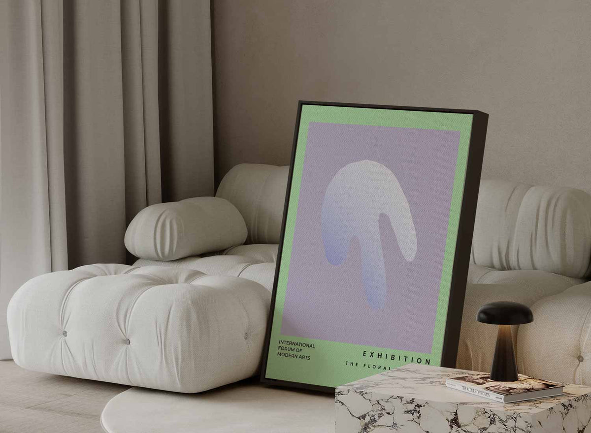 Abstracte Bloemimpressie – canvas kunstwerk als wanddecoratie