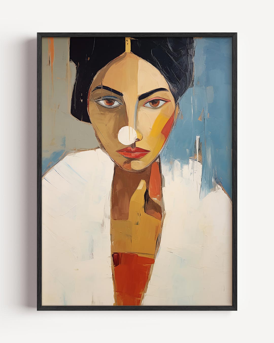 Abstracte Vrouwelijke Essentie – vrouwelijk portret poster als wanddecoratie