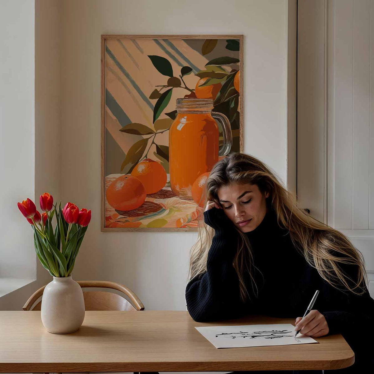 Mandarijn Droom – keuken portret poster, afbeelding 7