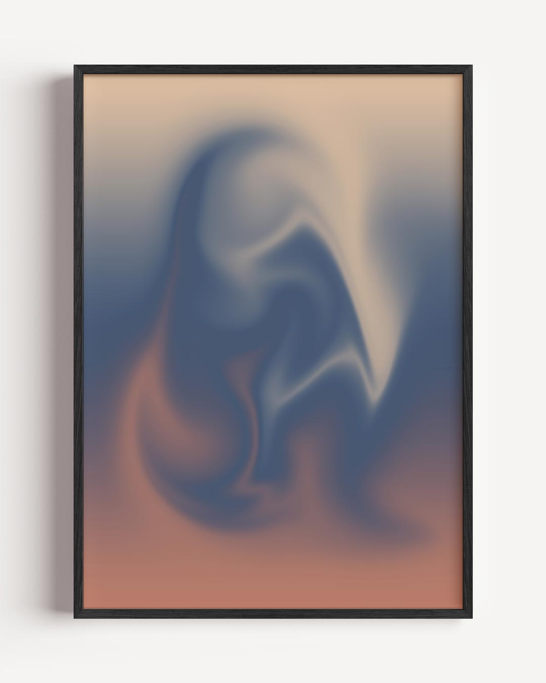 Dromerige Abstracte Kleurenpracht – kleurrijke abstracte portret poster als wanddecoratie