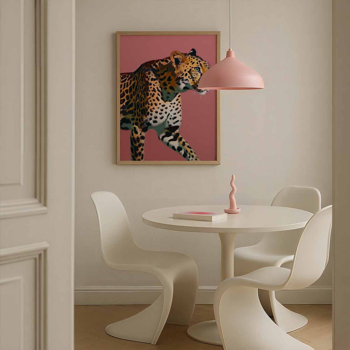 Safari Chic Luipaard – zomerse poster in staand formaat