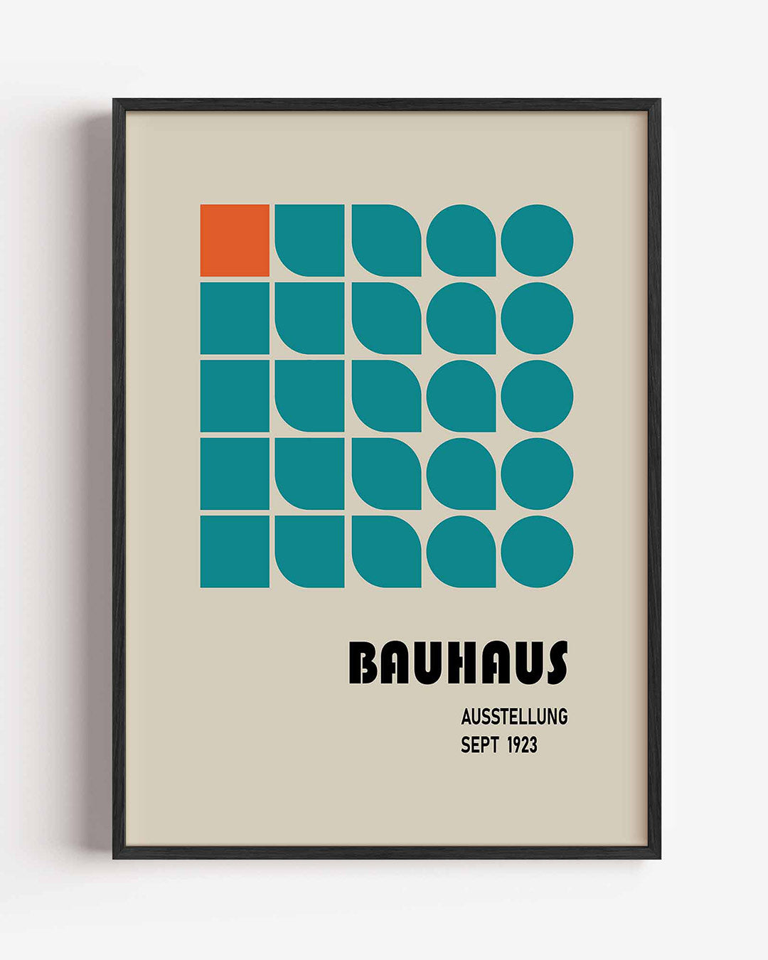 Vorm en kleur – staande Bauhaus poster als wanddecoratie