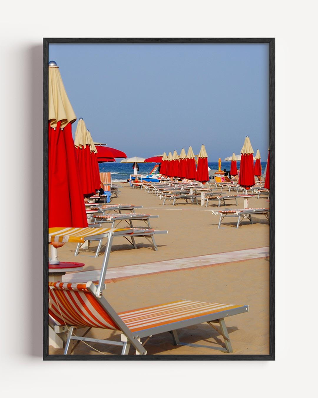 Zonnige Dag op het Strand – zomer portret poster als wanddecoratie