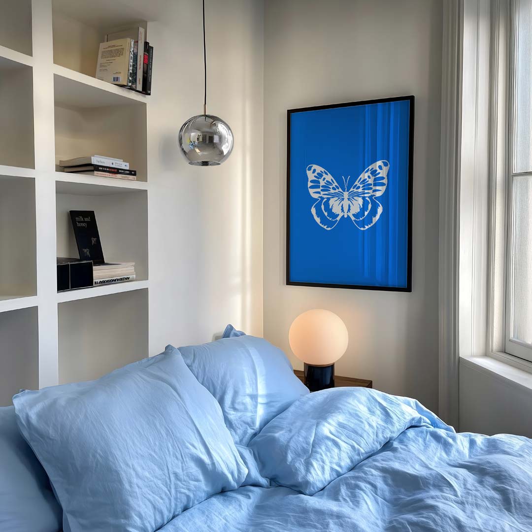 Stijlvolle Vlinder Kunstposter – staande moderne wanddecoratie van WallArtistic