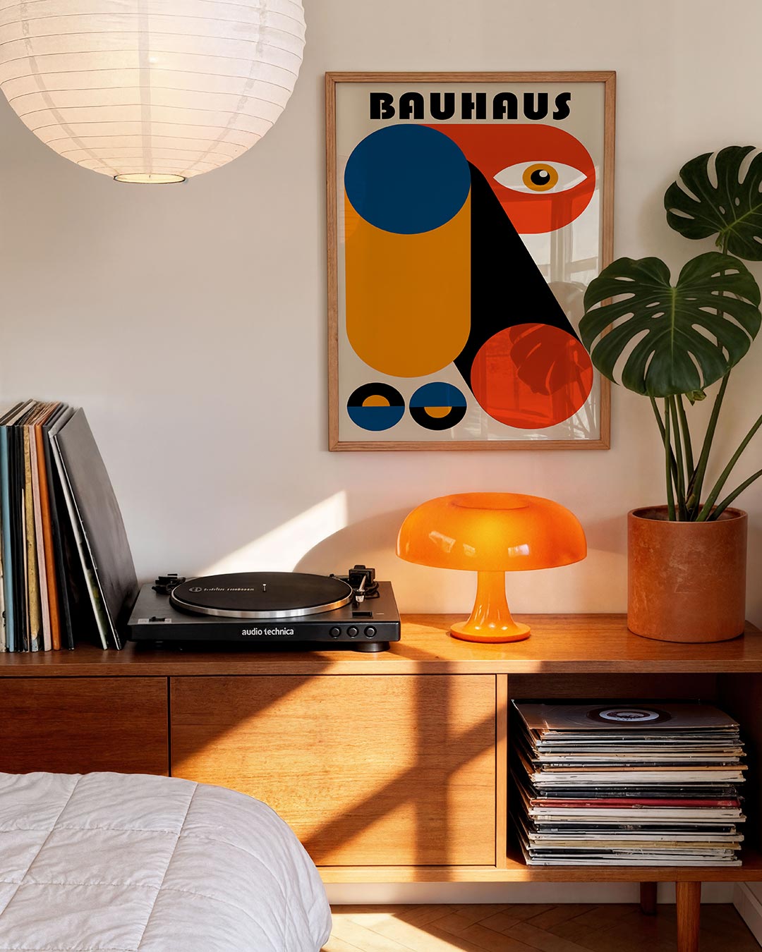Vormen en vlakkenspel – moderne Bauhaus wandkunst als poster