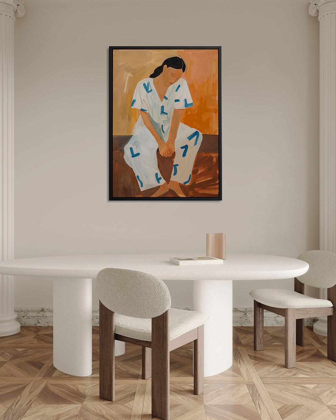 Vrouw in rust – staand wanddecoratie kunstwerk