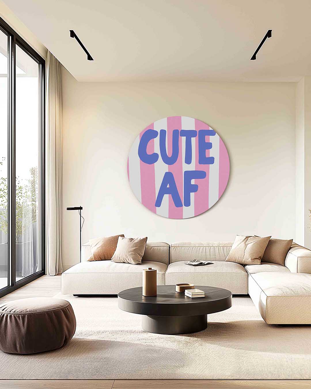 Cute af – kleurrijke muurcirkel als ronde wanddecoratie