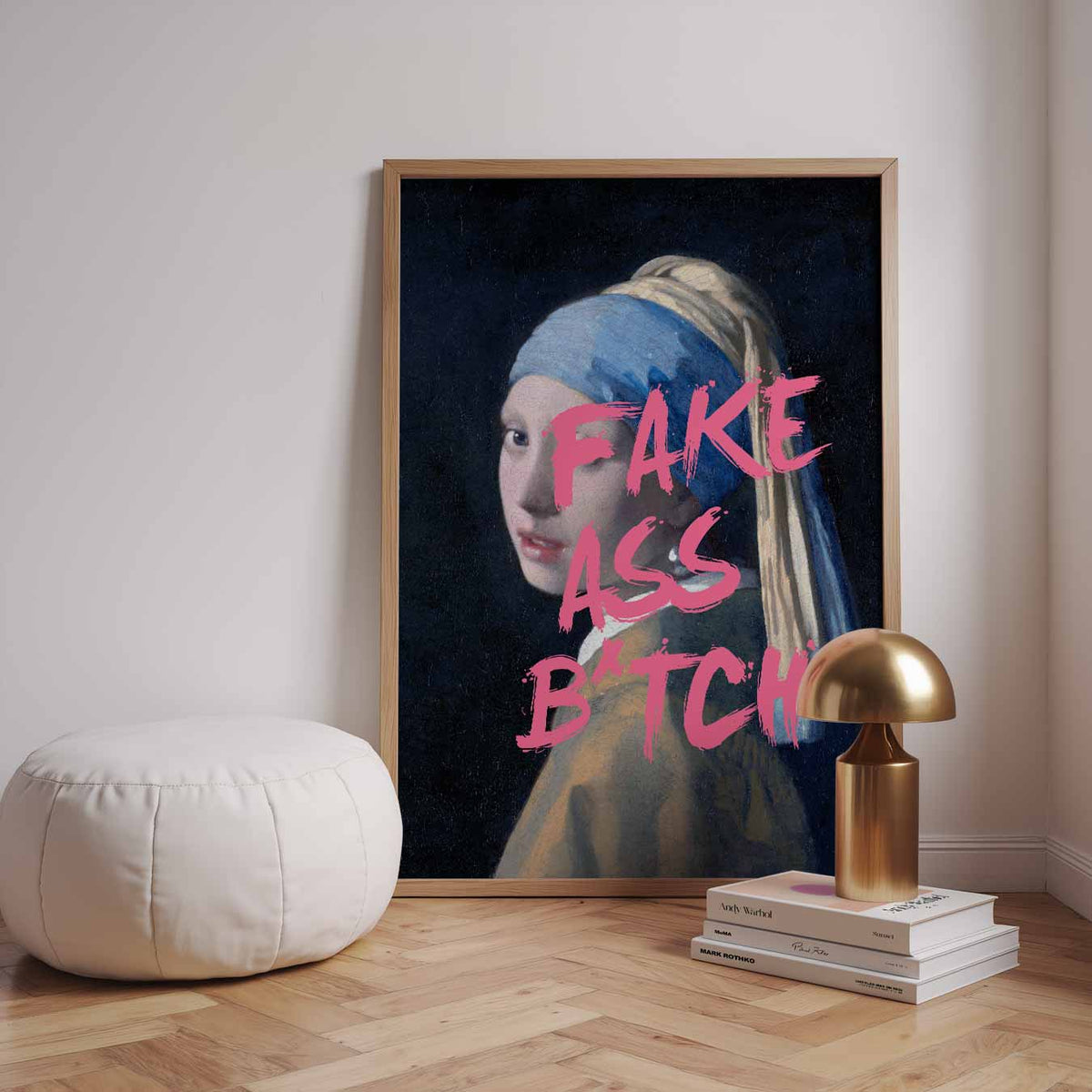 Stoere Meisje met de Parel – urban poster in staand formaat