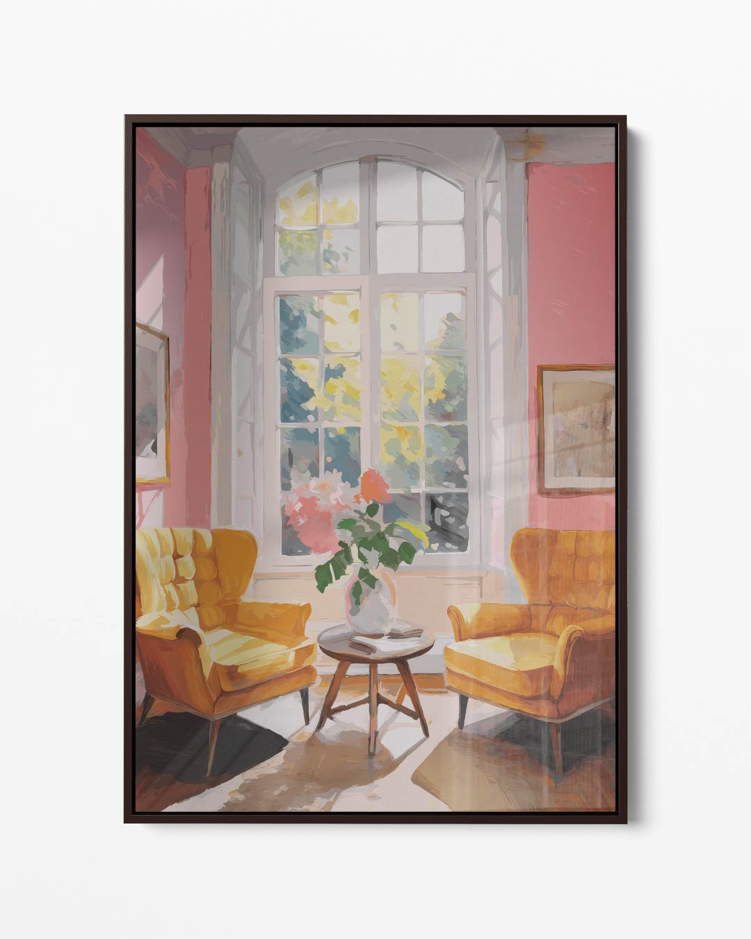 Zonnige Ochtend in de Salon – portret kunstwerk als wanddecoratie