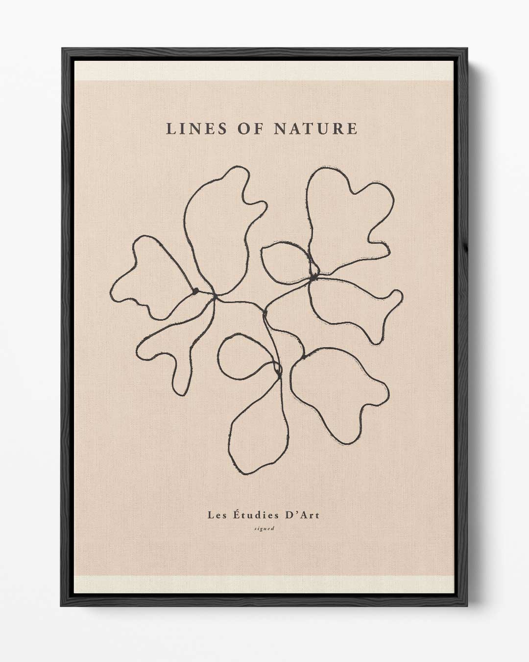 Lijnen van de Natuur – portret kunstwerk als wanddecoratie
