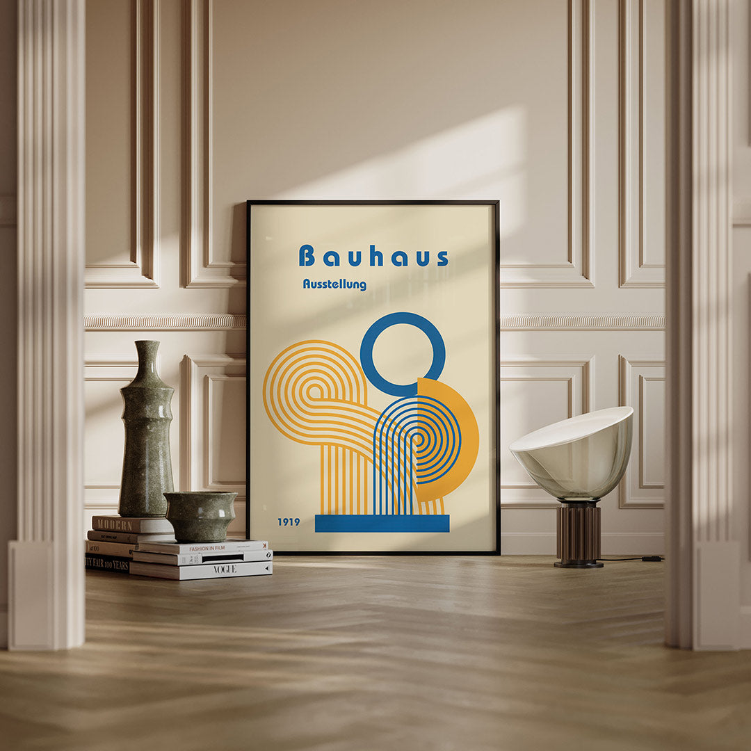 Vorm en kleur – moderne Bauhaus wandkunst als poster