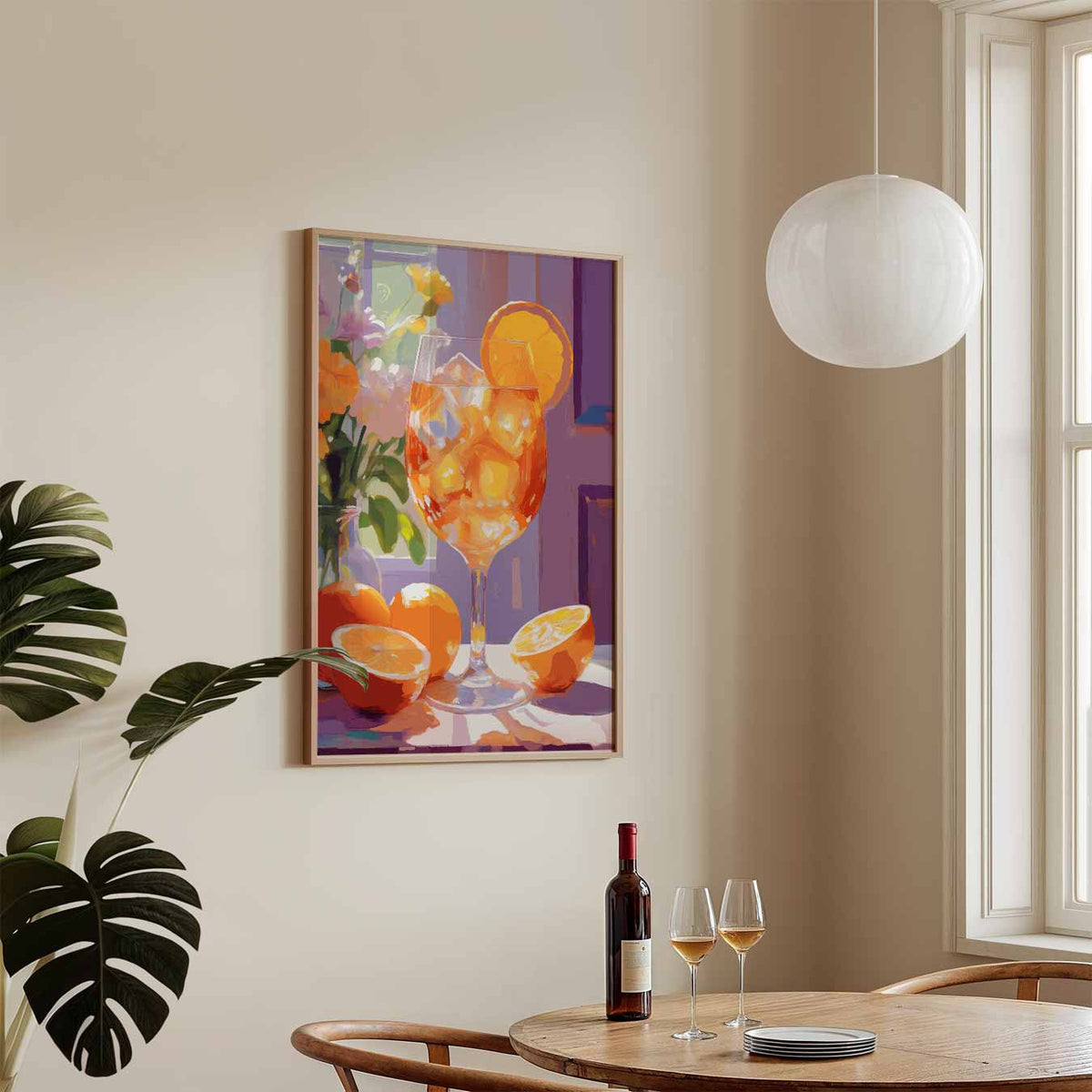 Zomerse Citrus Verfrissing – keukenposter in staand formaat