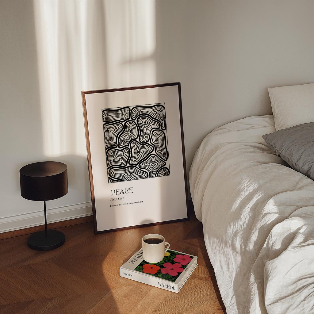 Rustige Lijnen Wanddecoratie – staande Popart wanddecoratie van WallArtistic