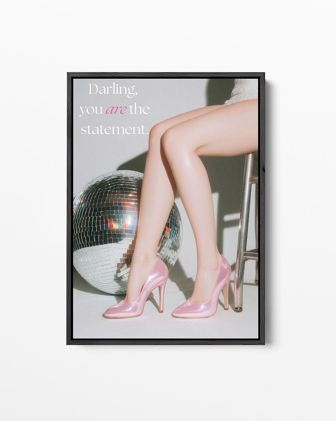 Glamoureuze schoenen – staand wanddecoratie kunstwerk