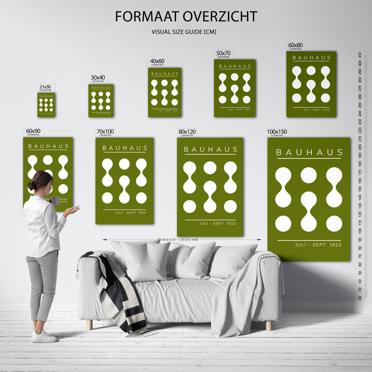 Vorm en ritme – Bauhaus poster als moderne geometrische wanddecoratie