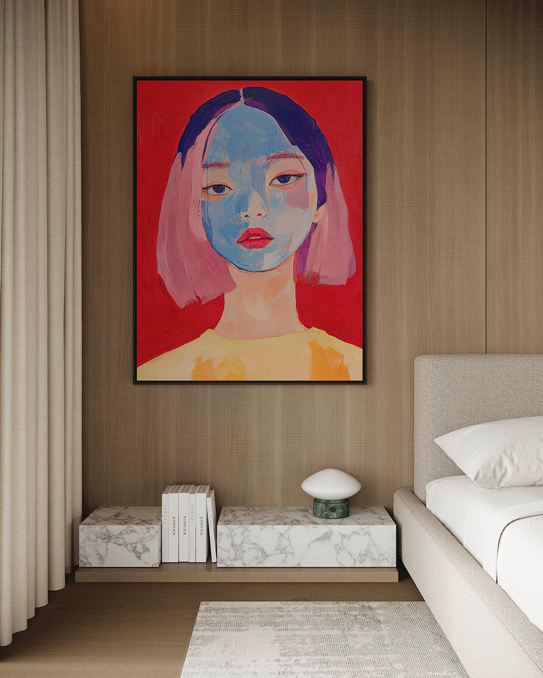 Portretstudie – staand wanddecoratie kunstwerk