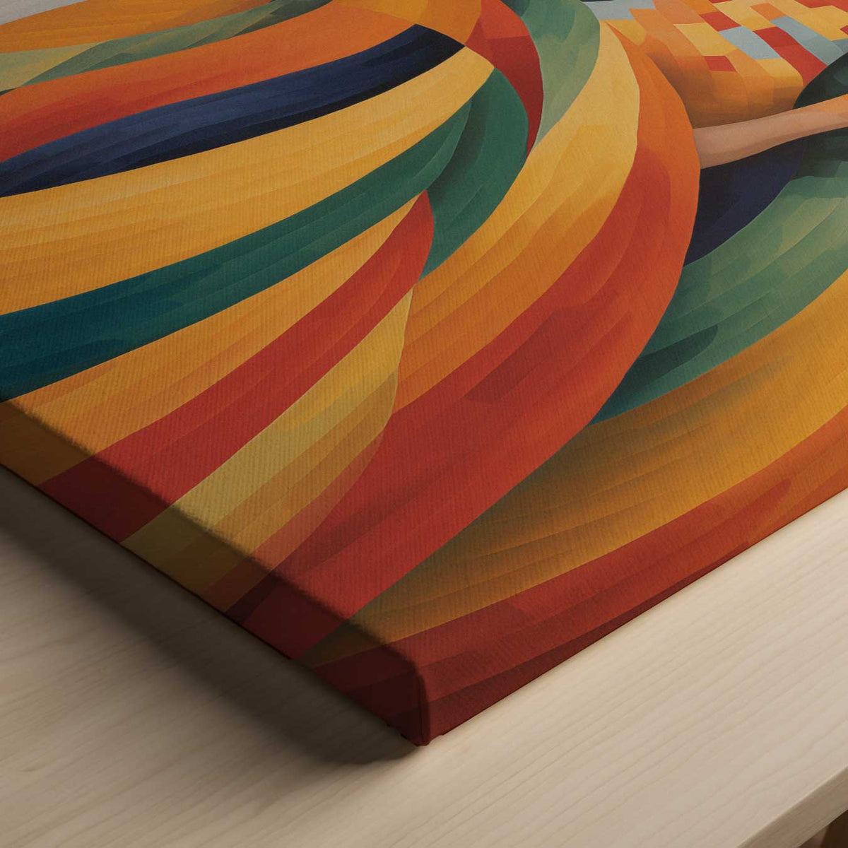 Kleurrijke Harmonie – canvas kunstwerk als wanddecoratie