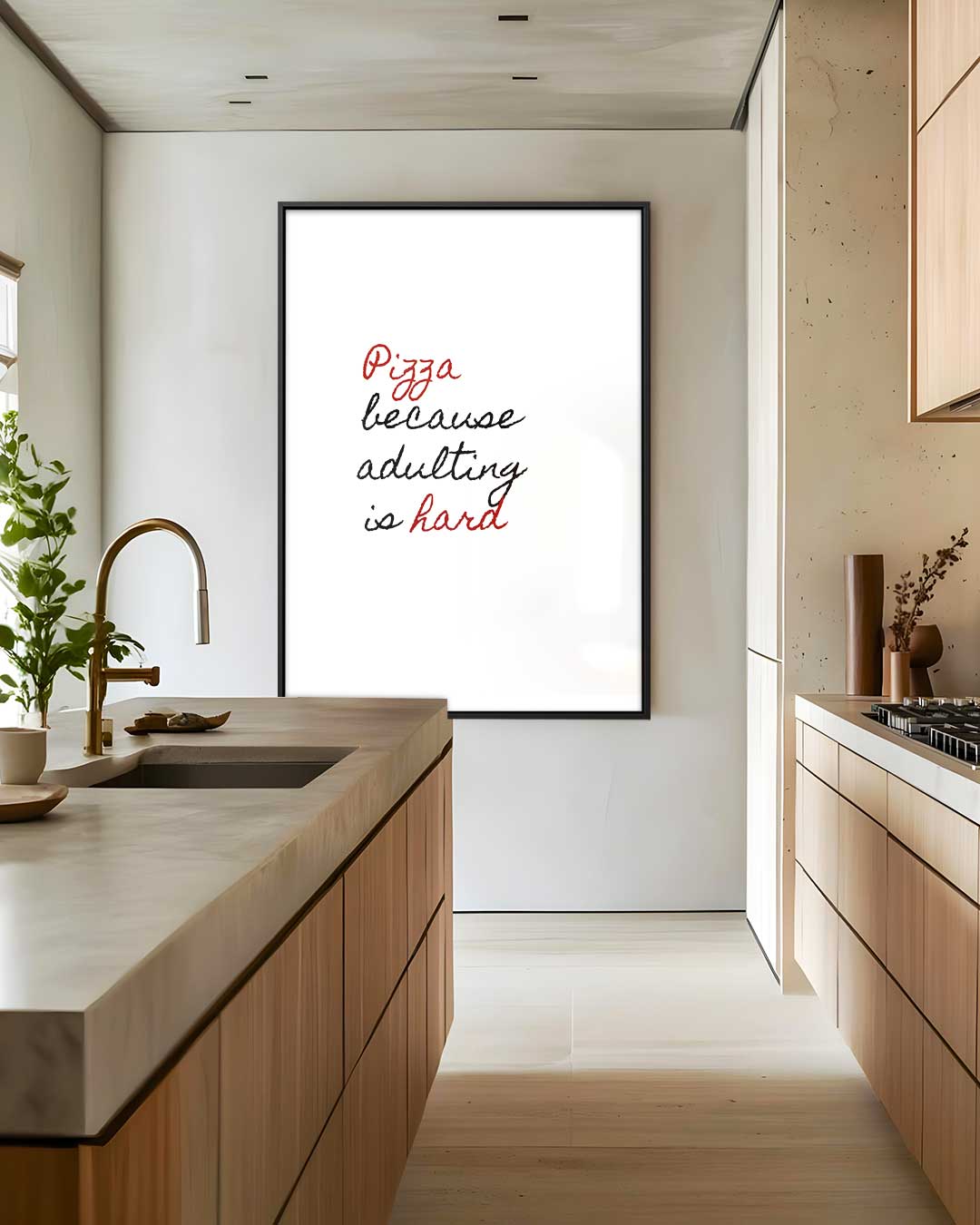 Pizza Vibes – staand kunstwerk voor modern interieur