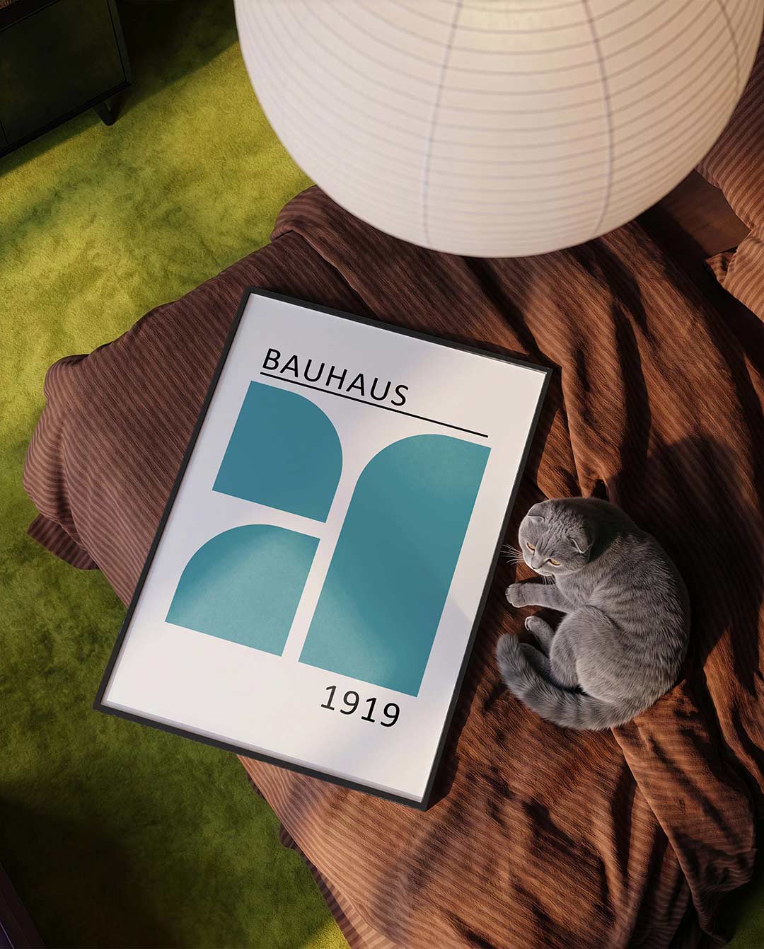 Vorm en balans – moderne Bauhaus wandkunst als poster