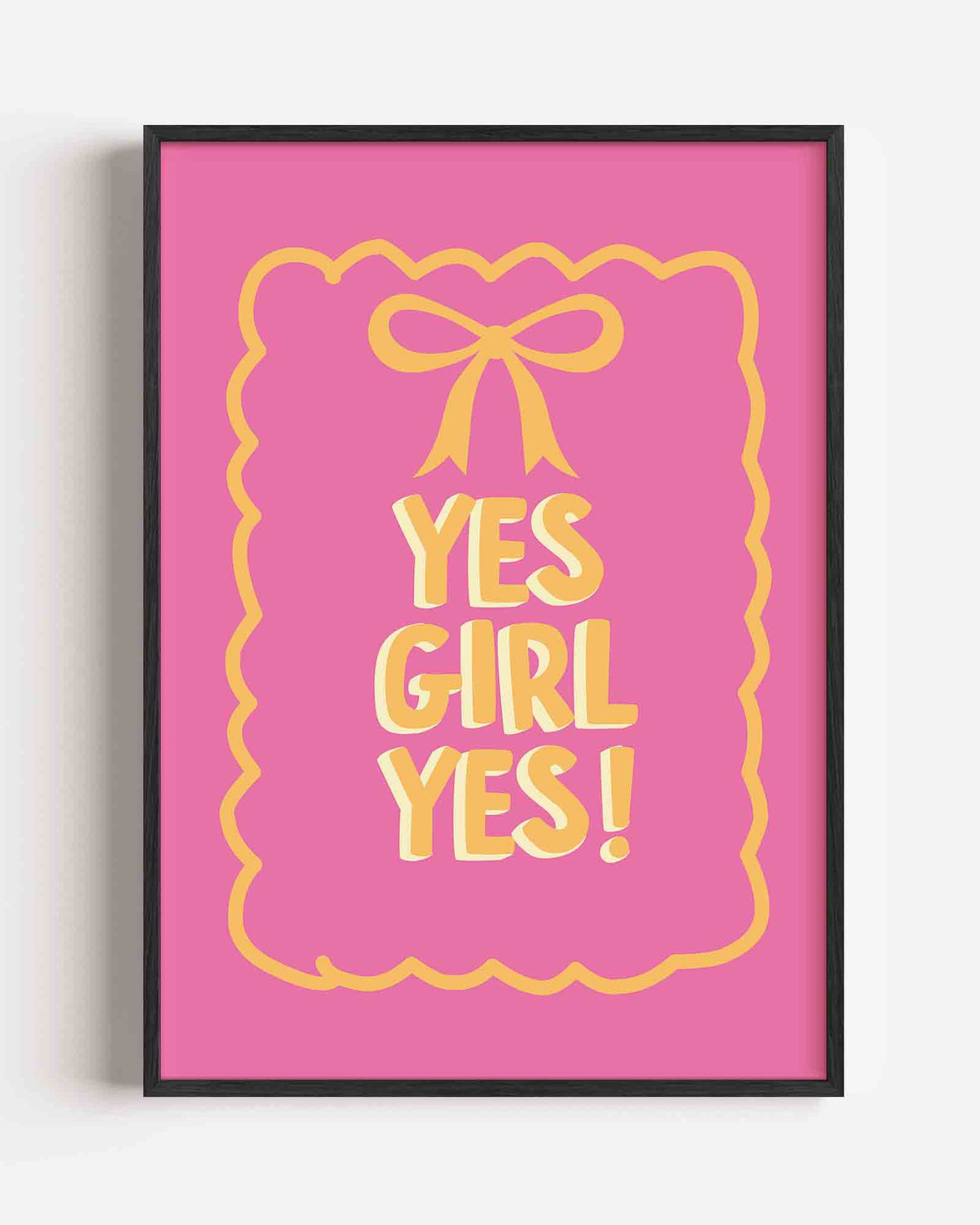 Yes girl yes – Pop Art portret poster als wanddecoratie
