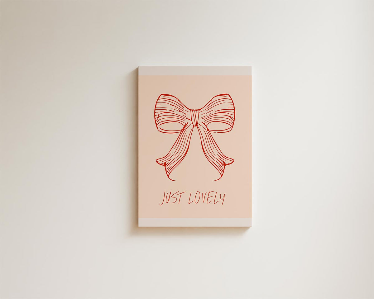 Just Lovely Strik Illustratie – modern portret kunstwerk van WallArtistic