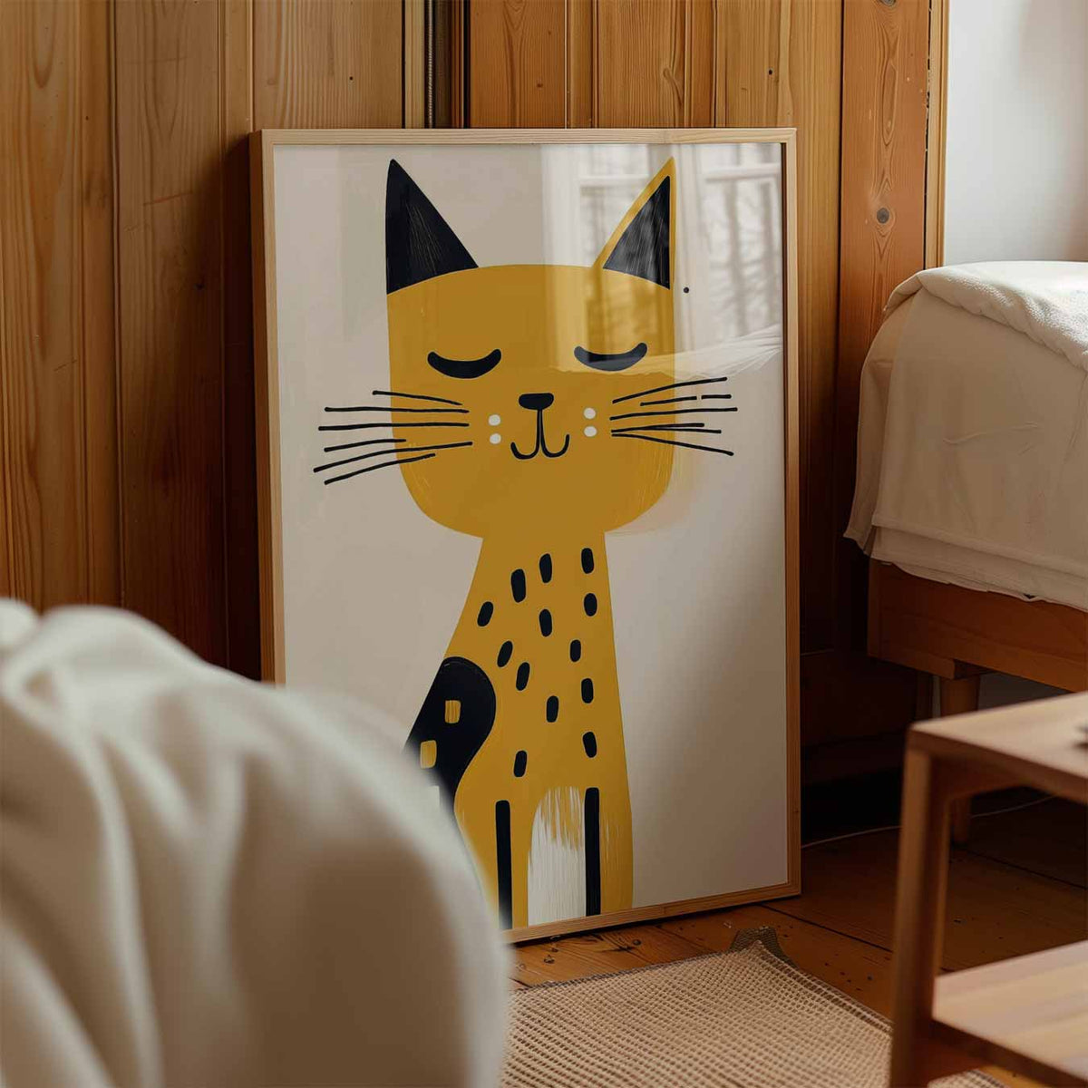 Slapende Kattenposter – kinderposter in staand formaat