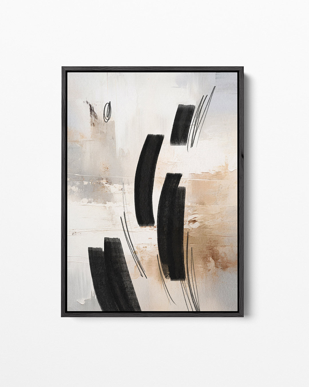 Dynamische lijnen compositie – staand wanddecoratie kunstwerk
