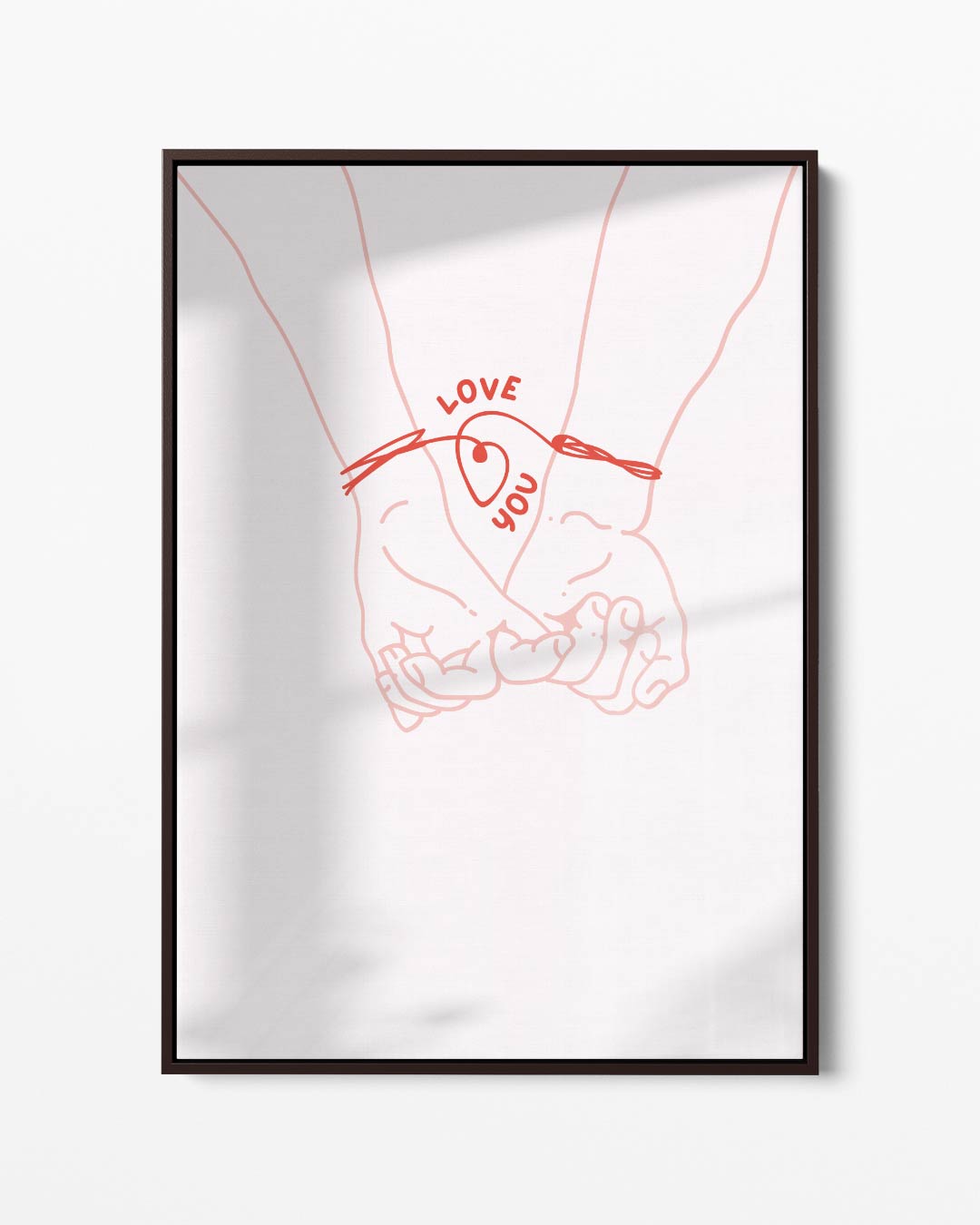 Hand in Hand Met Liefde – portret kunstwerk als wanddecoratie