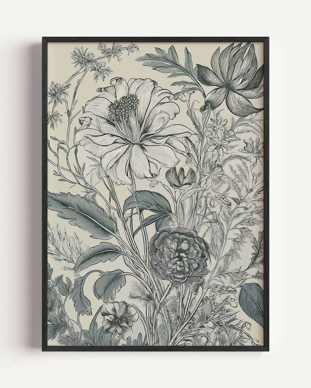 Botanische Eleganties – bloemen portret poster als wanddecoratie
