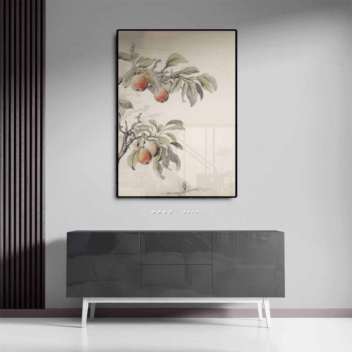 Subtiele Appelboom Takken – canvas kunstwerk als wanddecoratie