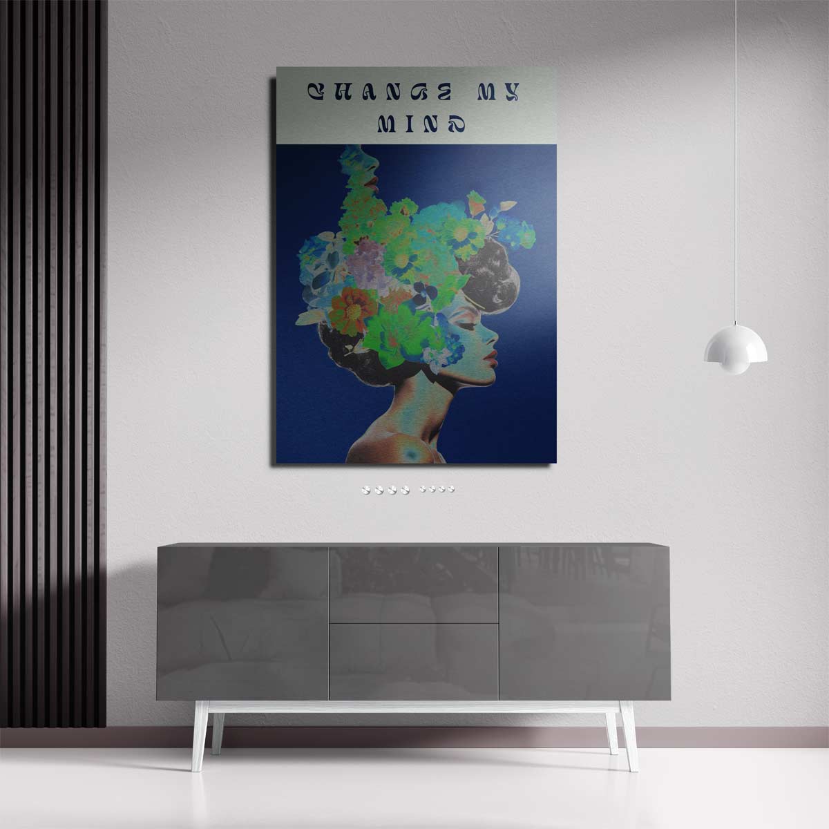 Bloemen van de Geest – staande wandkunst voor woonkamer of interieur