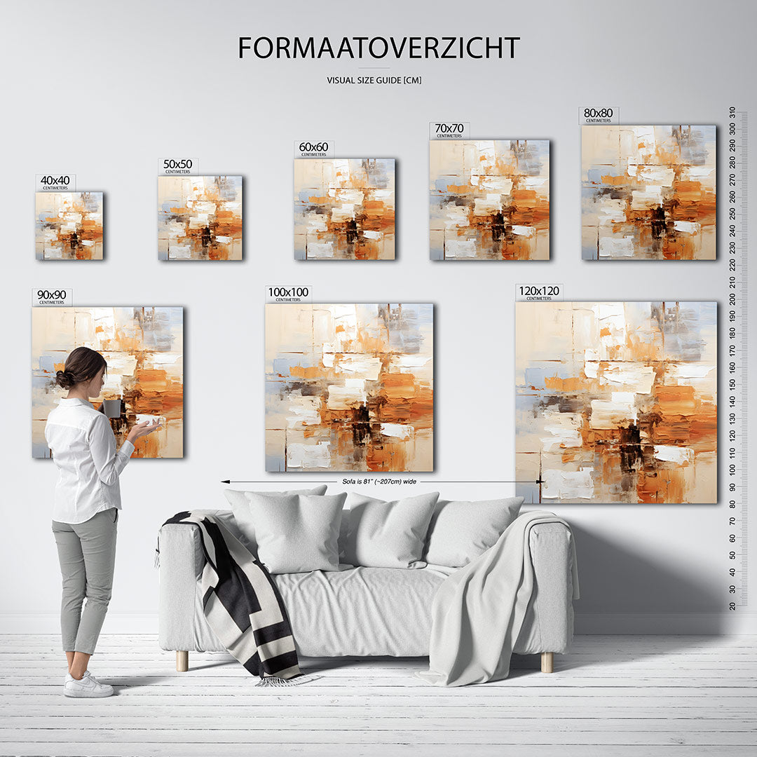 Dynamische kleurvlakken kunstwerk – materiaalweergave – dit werk toont een levendige compositie van rechthoekige kleurvlakken