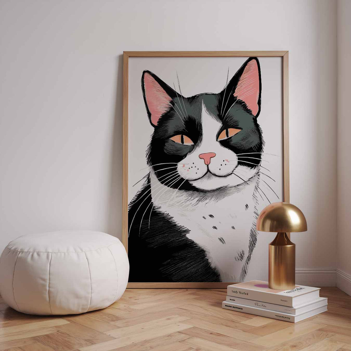 Stijlvolle Kattenkunst – dieren poster in staand formaat