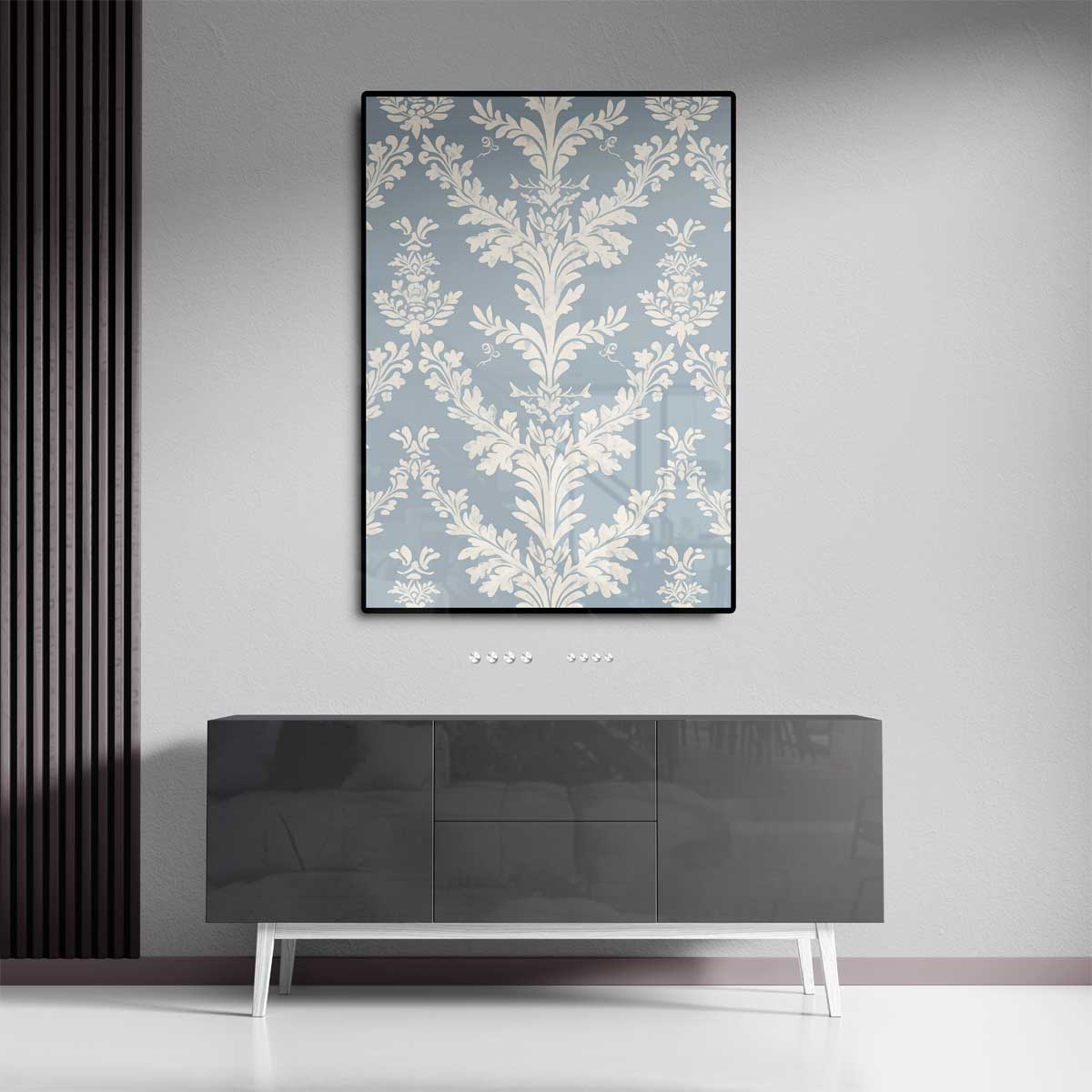 Klassiek Barok Bloemenbehang – staand kunstwerk voor modern interieur