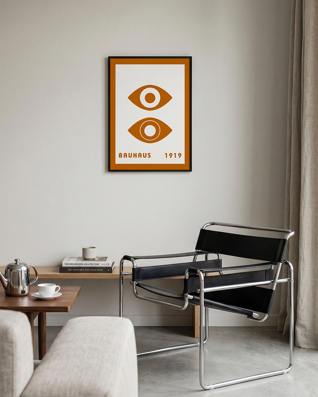 – geometrische Bauhaus poster in staand formaat