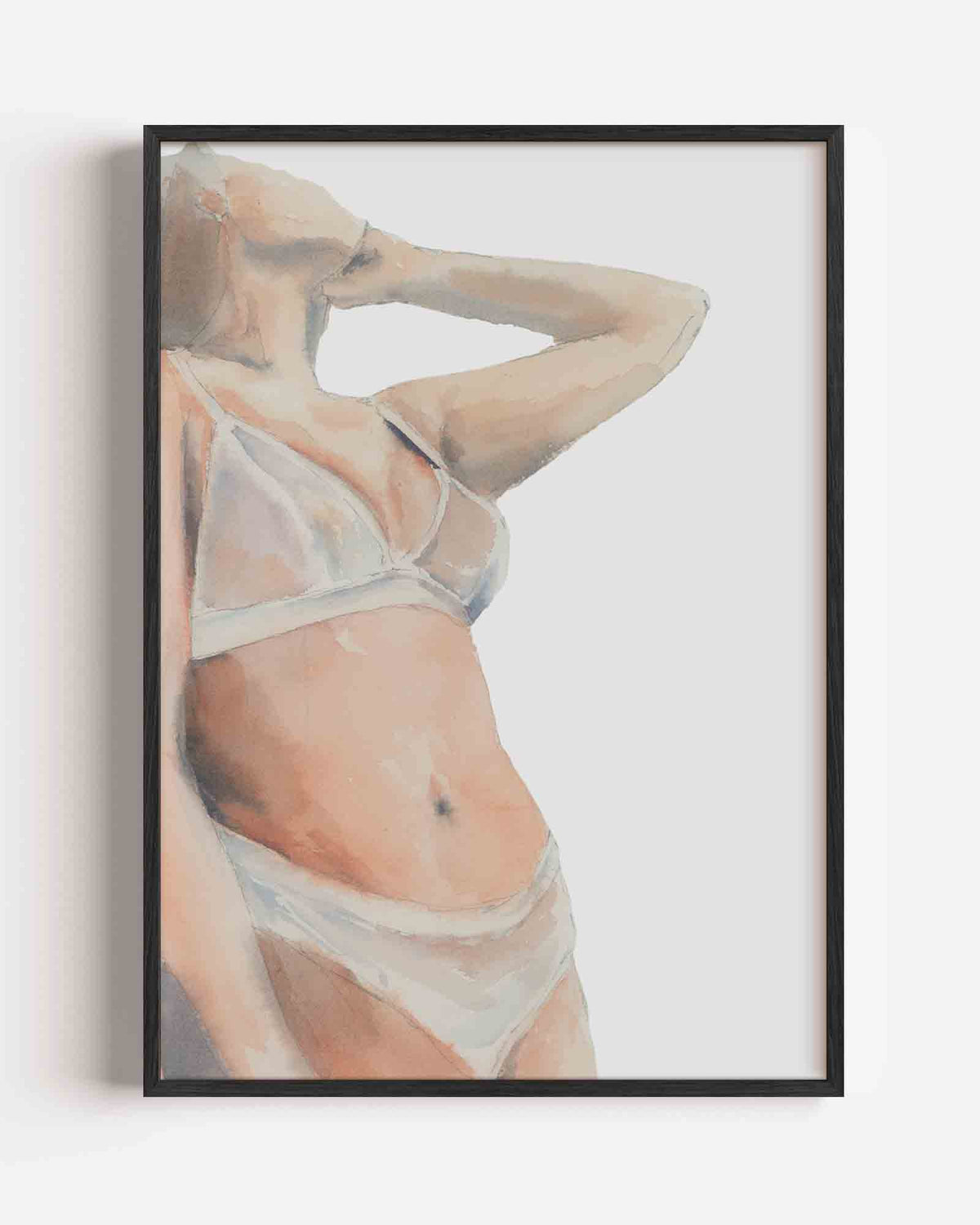 Vrouw in bikini – Élan Féminin portret poster als wanddecoratie