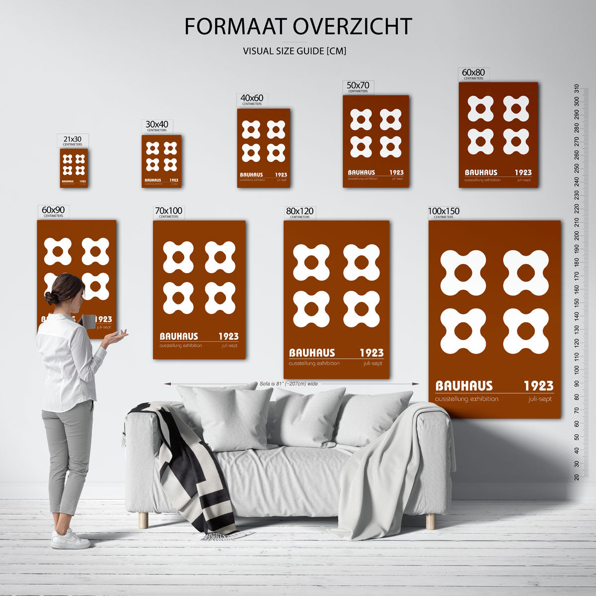 Vormen en vlakken – Bauhaus poster als moderne geometrische wanddecoratie