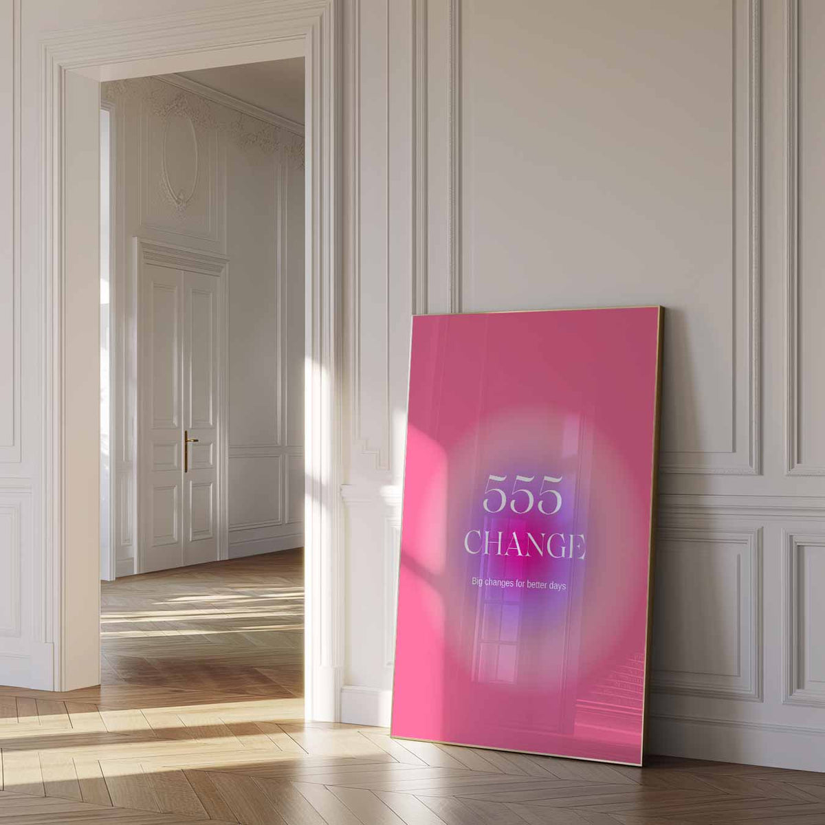 Inspirerende 555 Veranderingen – mindful poster in staand formaat