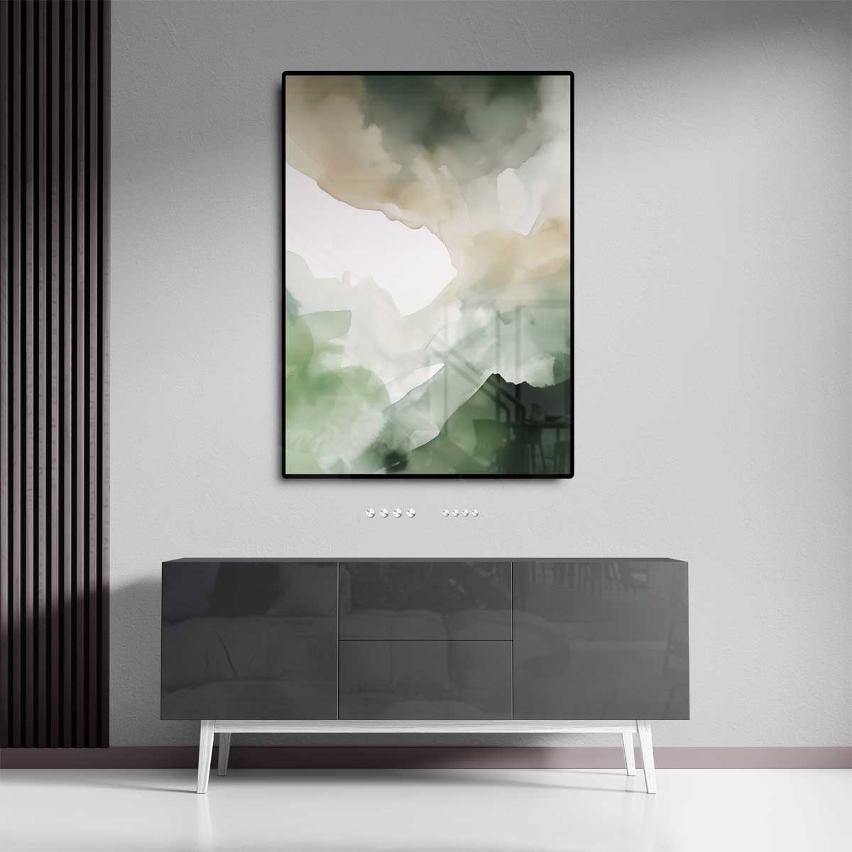 Natuurlijke Aardetinten Abstract – staande wandkunst voor woonkamer of interieur