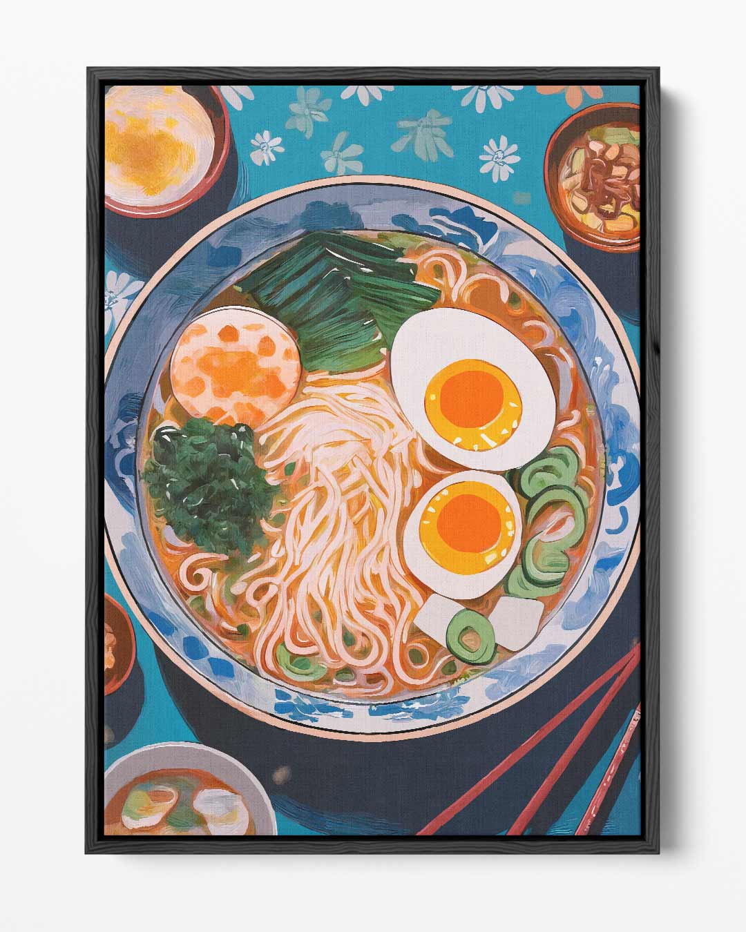 Kleurrijke Ramen Illustratie – portret kunstwerk als wanddecoratie