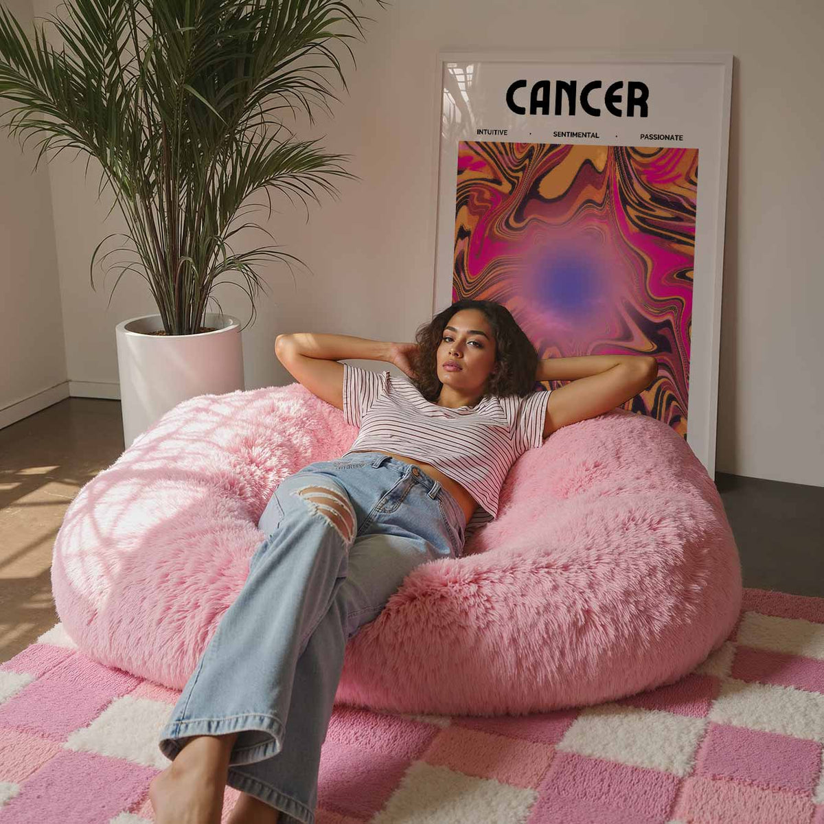 Cancer – staande muurposter met mindful uitstraling