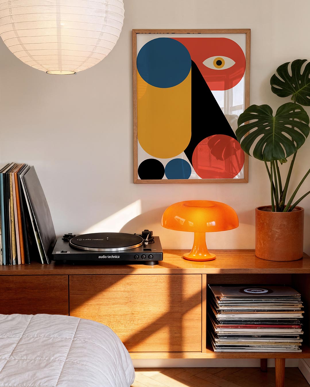 Vorm en kleur – moderne Bauhaus wandkunst als poster