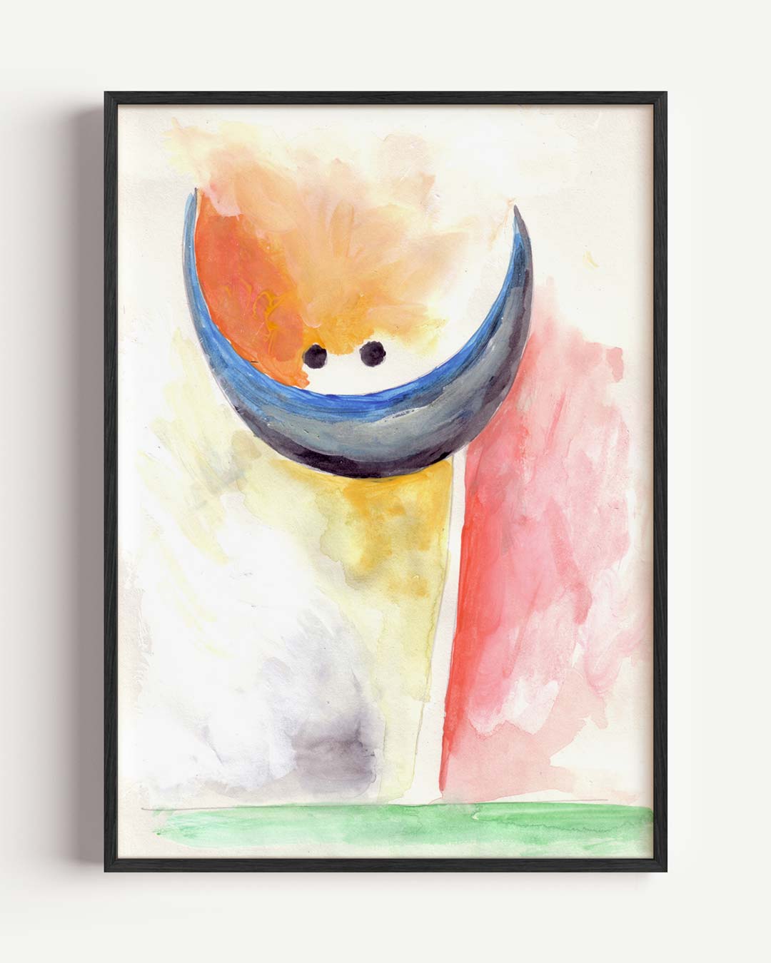 Vrolijke Kleuren Abstractie – Popart en Streetart portret poster als wanddecoratie