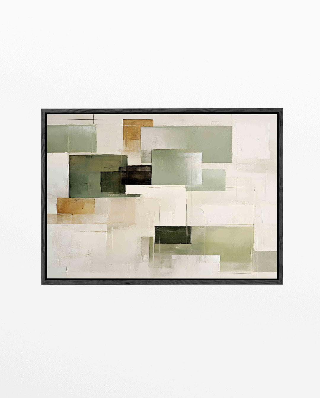 Geometrische vlakken – liggend abstract kunstwerk