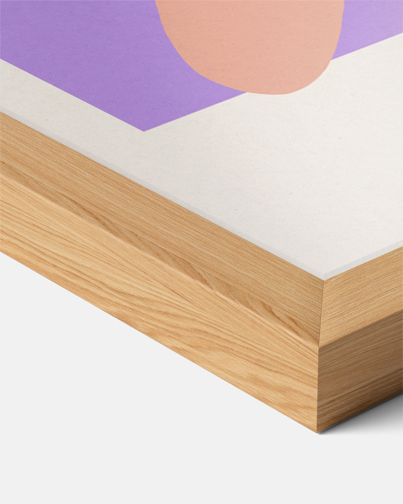 Pastel Bloem Abstract – staande tekst wanddecoratie van WallArtistic