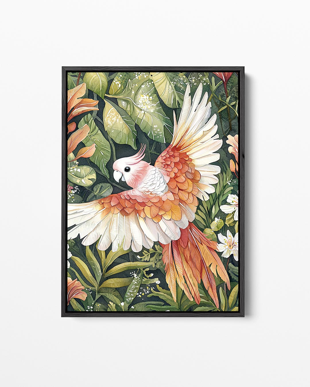 Vogels en bladeren – staand wanddecoratie kunstwerk