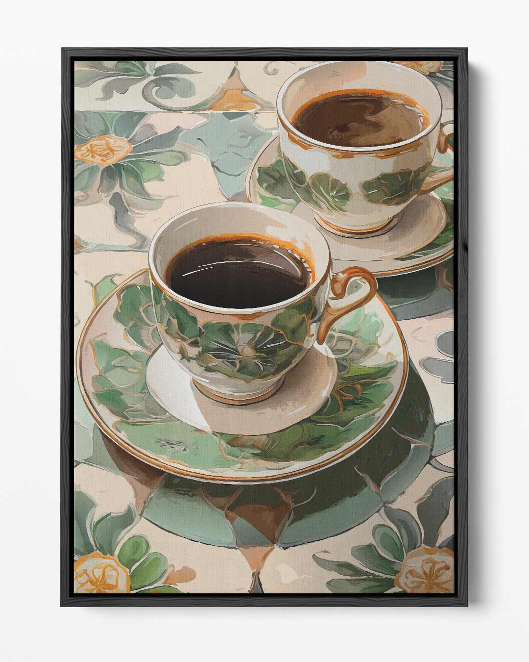 Kunstzinnige Koffie-ervaring – portret kunstwerk als wanddecoratie