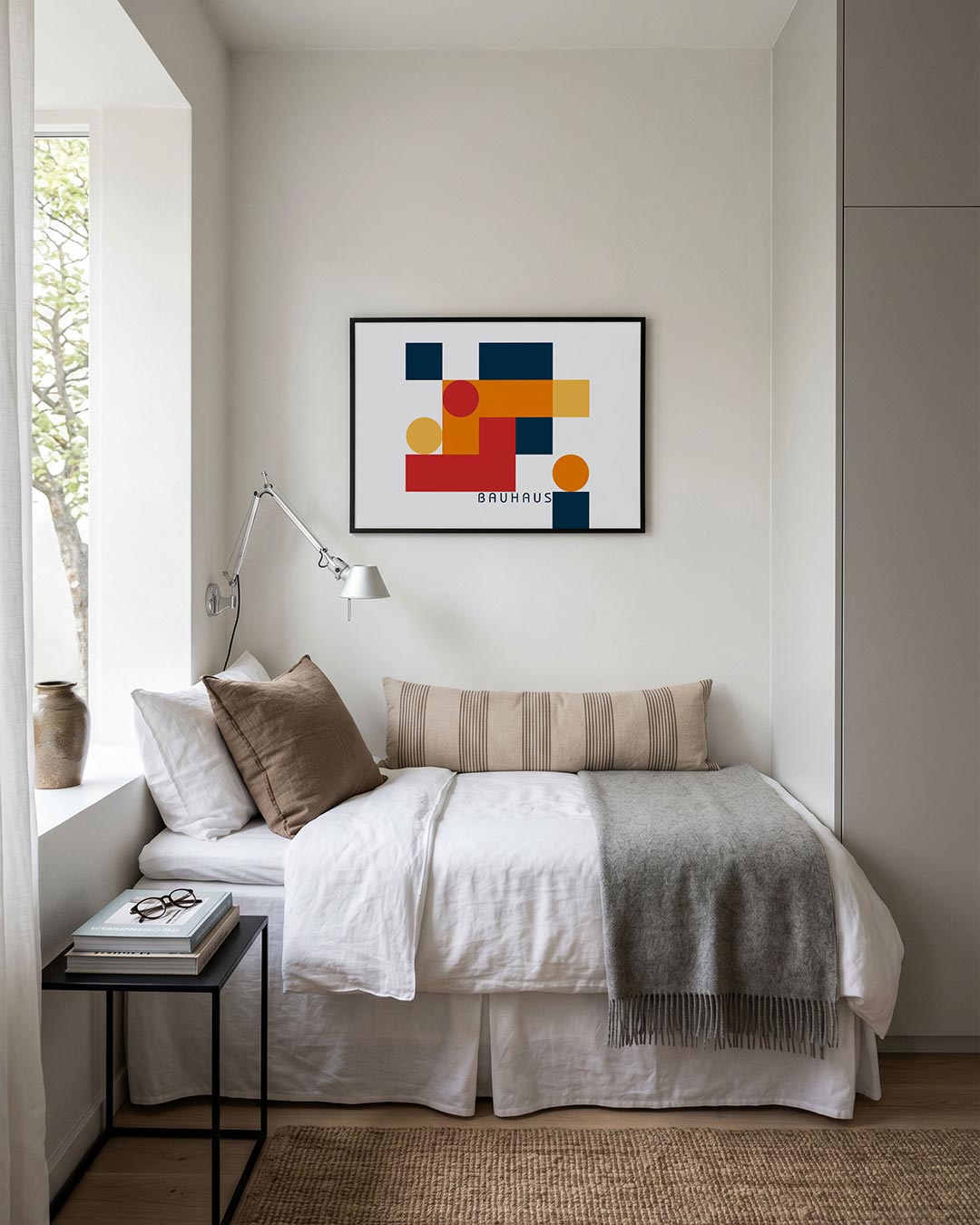 Vormen en vlakken – moderne Bauhaus wandkunst als poster