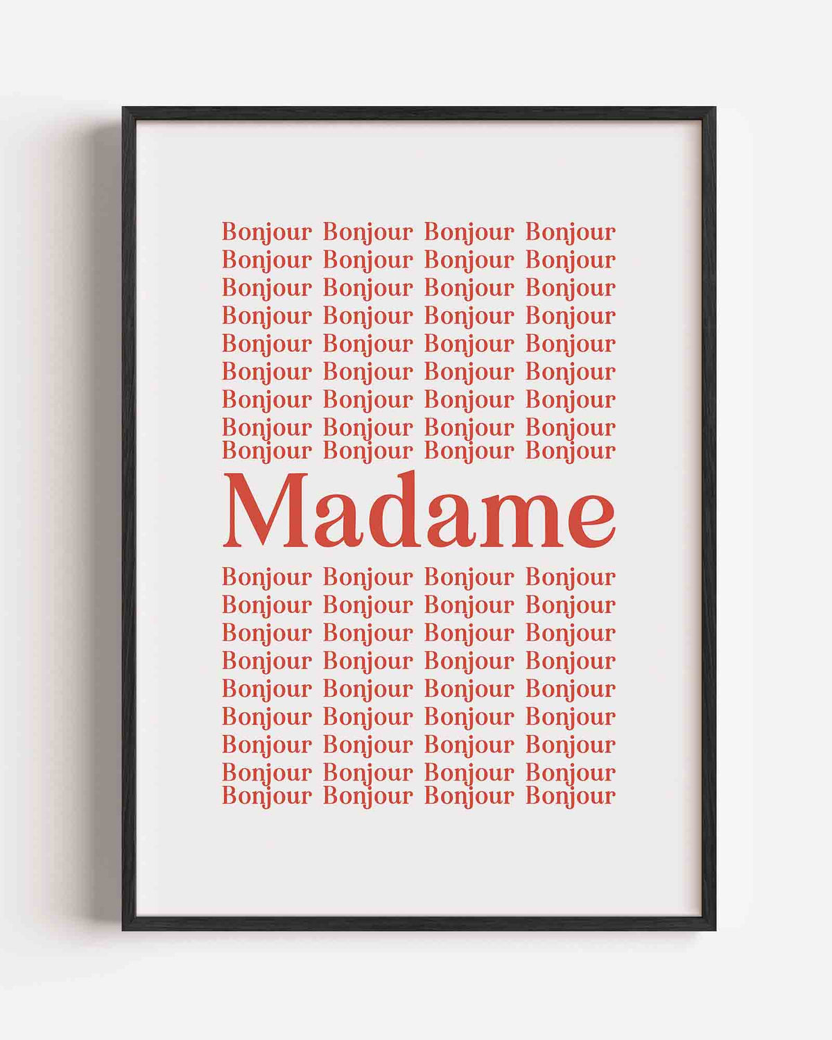 Bonjour madame – Kunst & Design poster als staande wanddecoratie