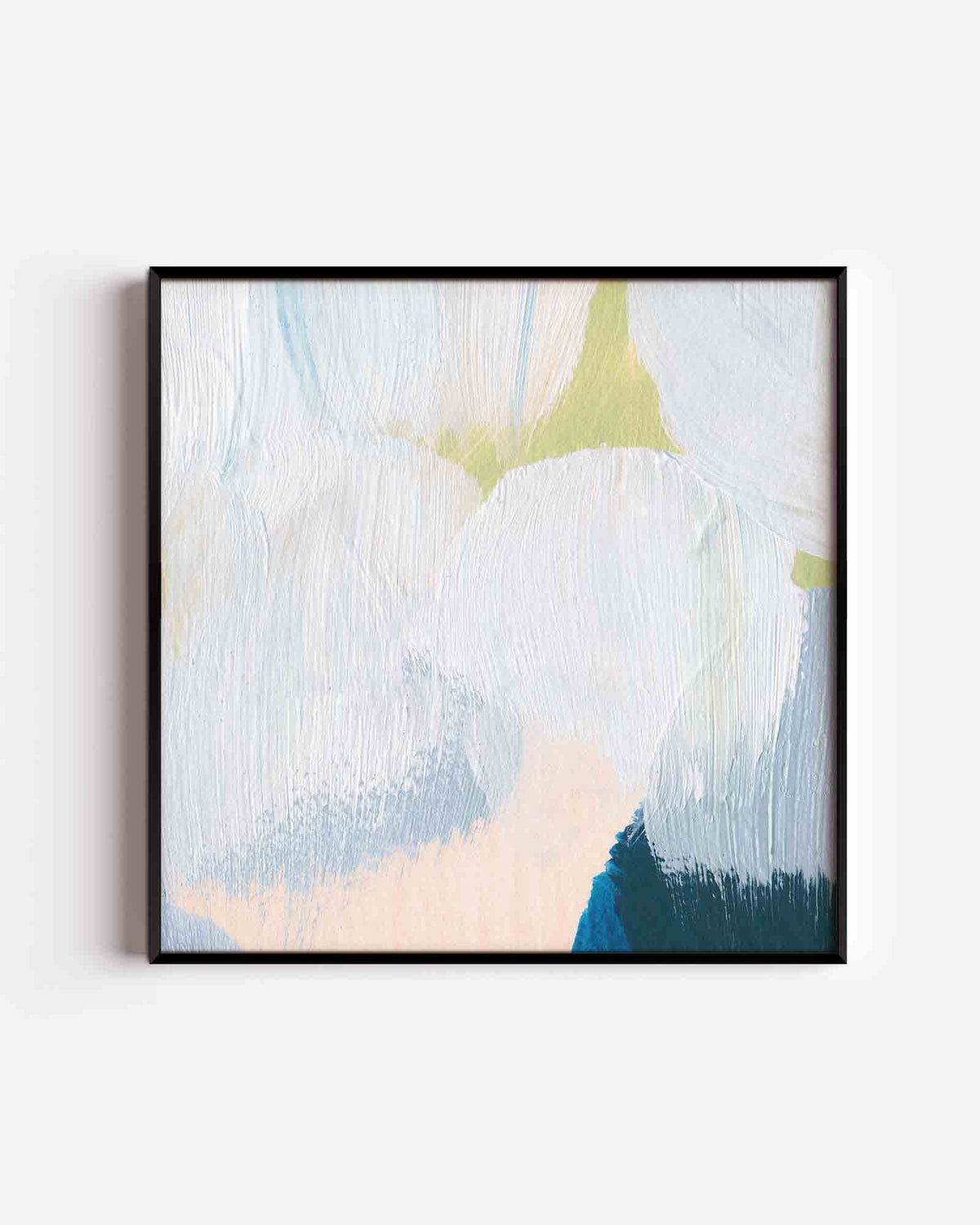 Abstracte penseelstreken – schilderkunst vierkante poster als wanddecoratie
